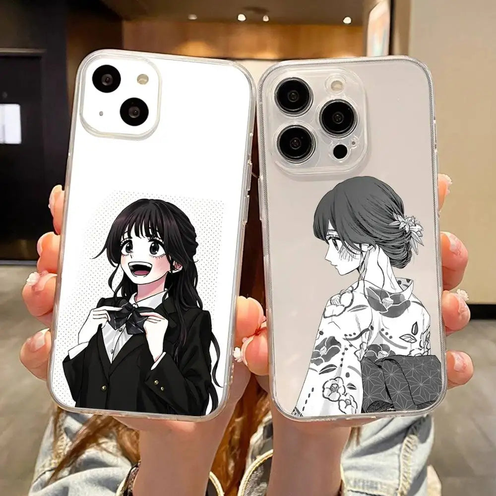 Kaoruko Waguri Phone Case For IPhone 17 16 15 14 13 12 11 Pro Max Air Soft Cover Transparent Silicone Soft Case