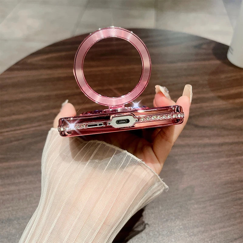 Glitter Ring Luxury Case Samsung Galaxy S25 Ultra S24 S23 S22 Plus A15 A16 A26 A36 A56 A35 A55 A05S A25 A12 A13 A14 A34 A54 A52