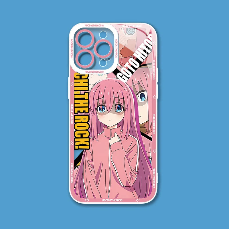 Anime Cute Bocchi The Rock Case For Samsung Galaxy S25 Ultra S23 S22 S21 S24 Plus FE A56 A36 A26 5G A16 A06 4G Note 20 Cover