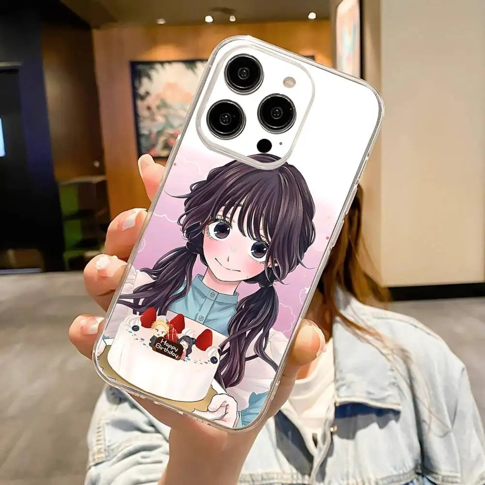 Kaoruko Waguri Phone Case For IPhone 17 16 15 14 13 12 11 Pro Max Air Soft Cover Transparent Silicone Soft Case