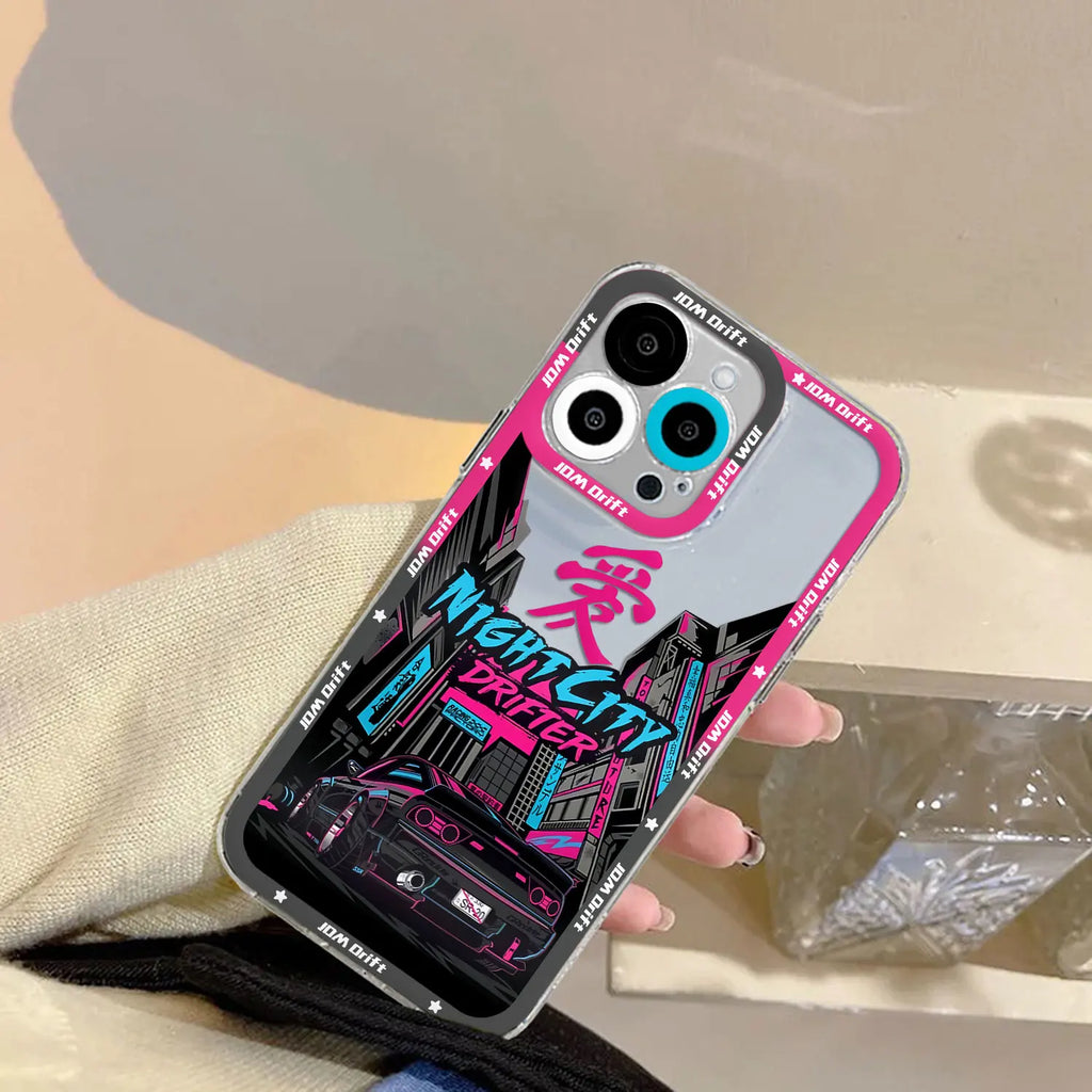 JDM Sports Drift Car Phone Case for Xiaomi Mi 11 11T Poco F5 X6 X5 M4 X4 M3 X3 Pro NFC Lite GT Pro 5G Transparent Soft TPU Cover