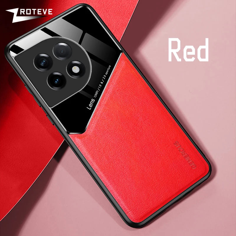 For OnePlus11 Case Zroteve PU Leather Car Magnetic Hard PC Cover For OnePlus 11 12 13 One Plus 11R 12R 13R OnePlus12 Phone Cases