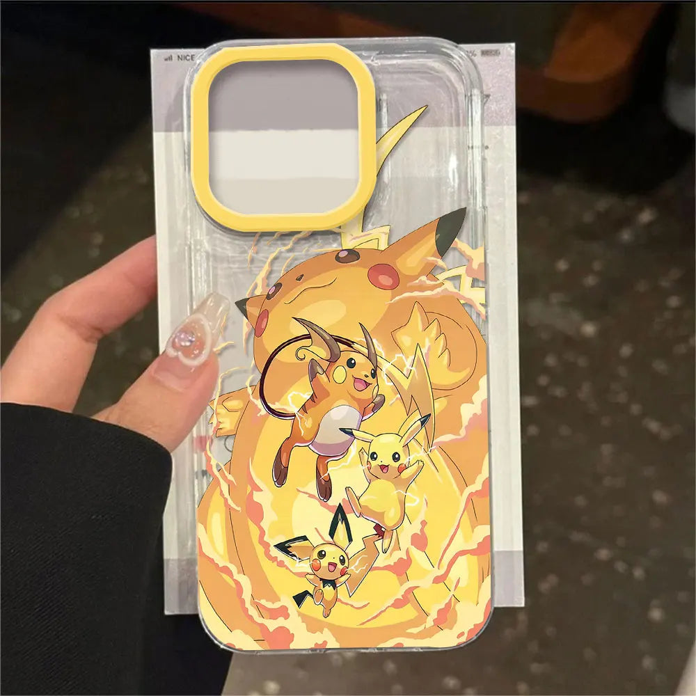 New Anime Pokémons Pikachu Hot Cool Phone Case for Xiaomi Mi 14 13 12 11 10 Poco X6 F5 F4 X7 X4 X3 NFC Lite GT Pro 5G Clear TPU