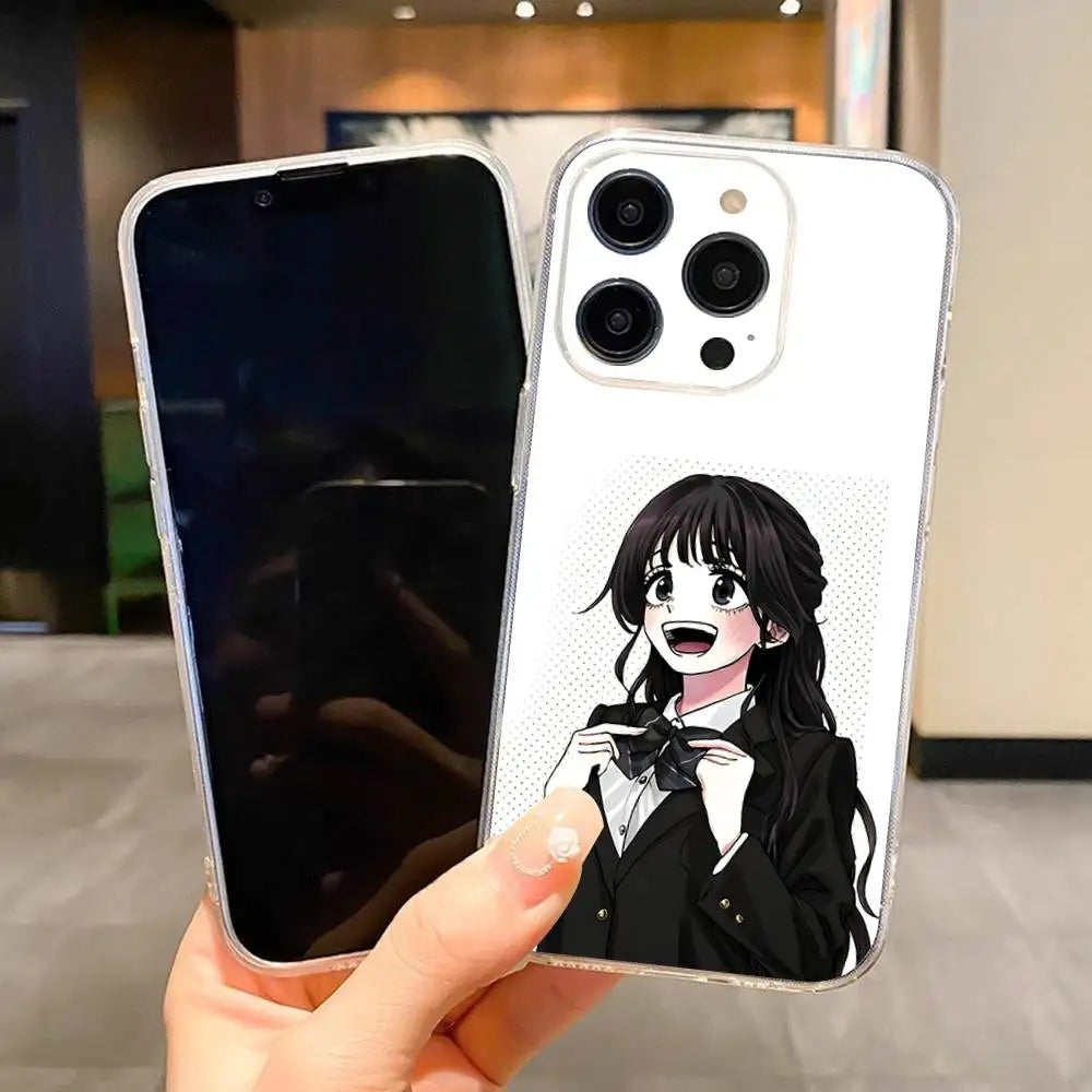 Kaoruko Waguri Phone Case For IPhone 17 16 15 14 13 12 11 Pro Max Air Soft Cover Transparent Silicone Soft Case