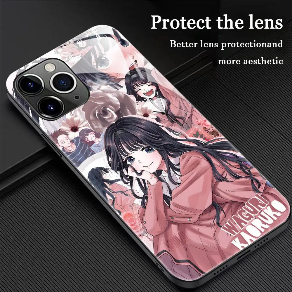 Kaouruko Waguri Anime Popular Phone Case For iPhone 16 15 14 13 12 11 X XR XS 8 Plus Mini Pro Max Glass Magnetic Phone Case