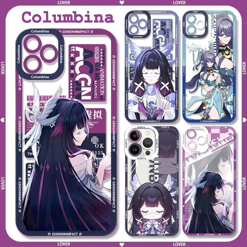 Genshin Impact Columbina Phone Case For Infinix Note 50S 12 G96 VIP 11 Pro Zero 20 30 Hot 12 12i 20i 20 Pro Play Clear Cover
