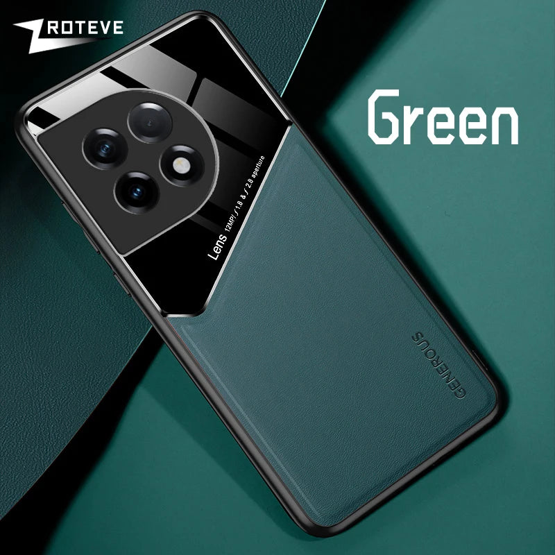 For OnePlus11 Case Zroteve PU Leather Car Magnetic Hard PC Cover For OnePlus 11 12 13 One Plus 11R 12R 13R OnePlus12 Phone Cases
