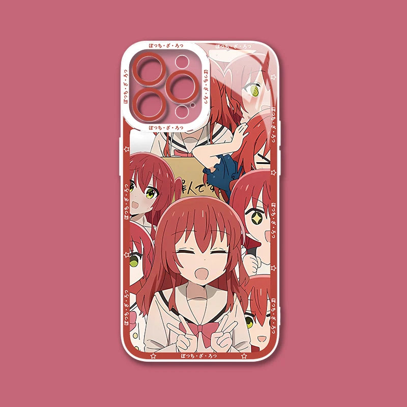 Anime Cute Bocchi The Rock Case For Samsung Galaxy S25 Ultra S23 S22 S21 S24 Plus FE A56 A36 A26 5G A16 A06 4G Note 20 Cover