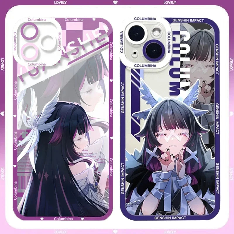 Genshin Impact Columbina Phone Case For Infinix Note 50S 12 G96 VIP 11 Pro Zero 20 30 Hot 12 12i 20i 20 Pro Play Clear Cover