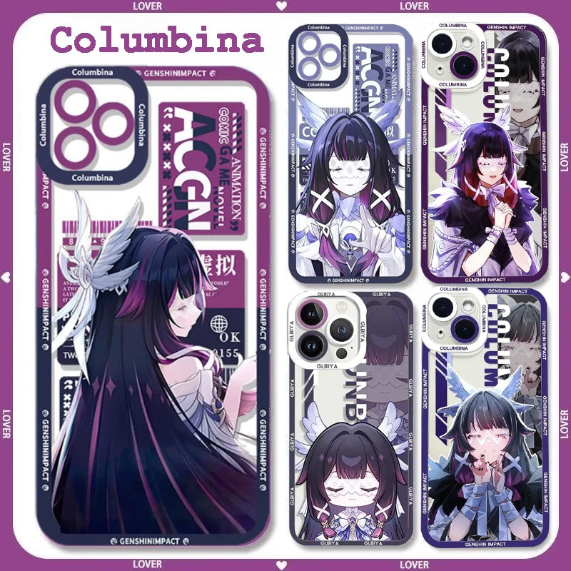 Genshin Impact Columbina Phone Case For Infinix Note 50S 12 G96 VIP 11 Pro Zero 20 30 Hot 12 12i 20i 20 Pro Play Clear Cover