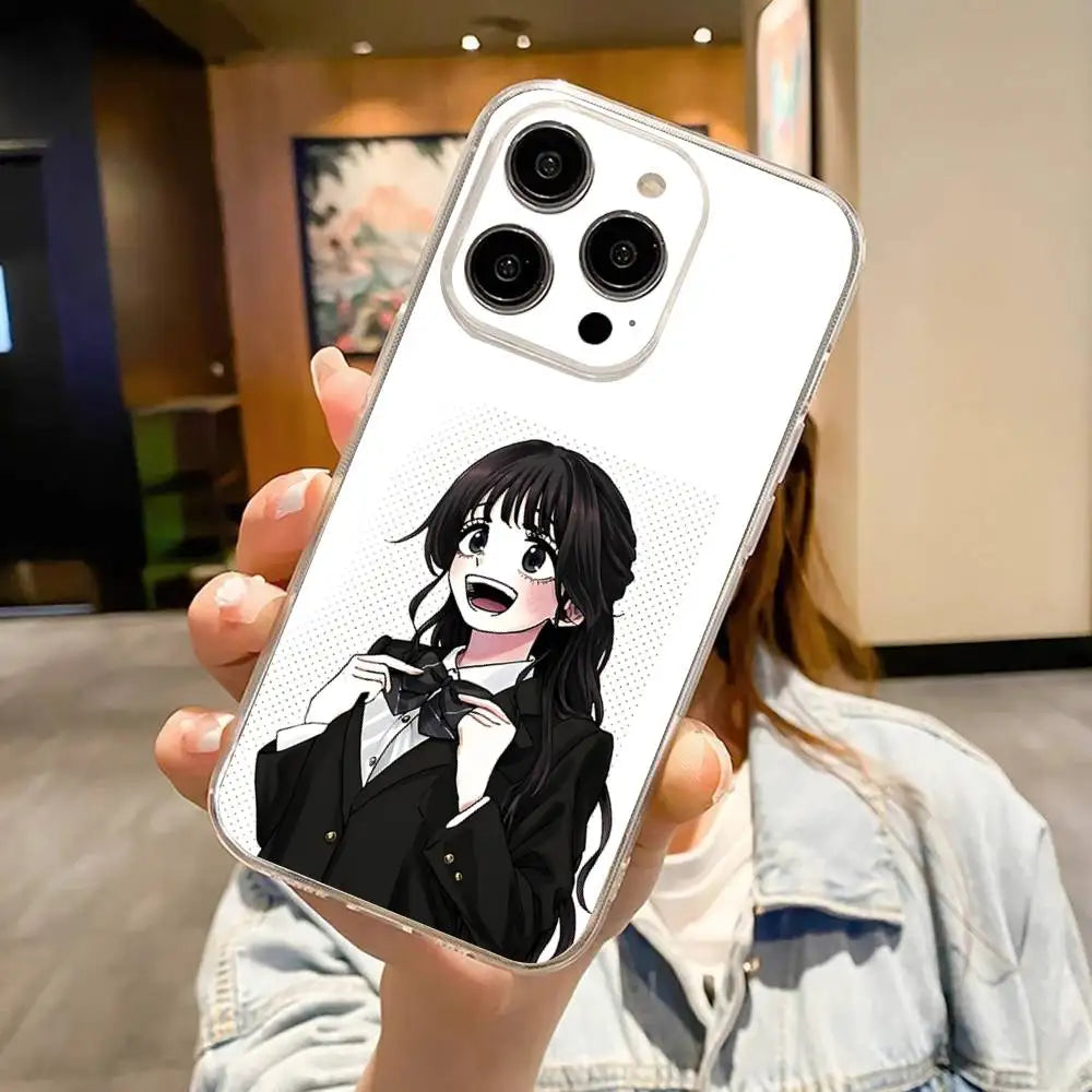 Kaoruko Waguri Phone Case For IPhone 17 16 15 14 13 12 11 Pro Max Air Soft Cover Transparent Silicone Soft Case