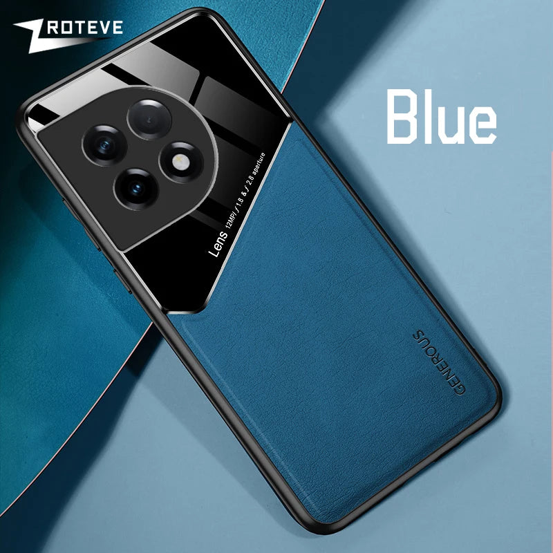 For OnePlus11 Case Zroteve PU Leather Car Magnetic Hard PC Cover For OnePlus 11 12 13 One Plus 11R 12R 13R OnePlus12 Phone Cases