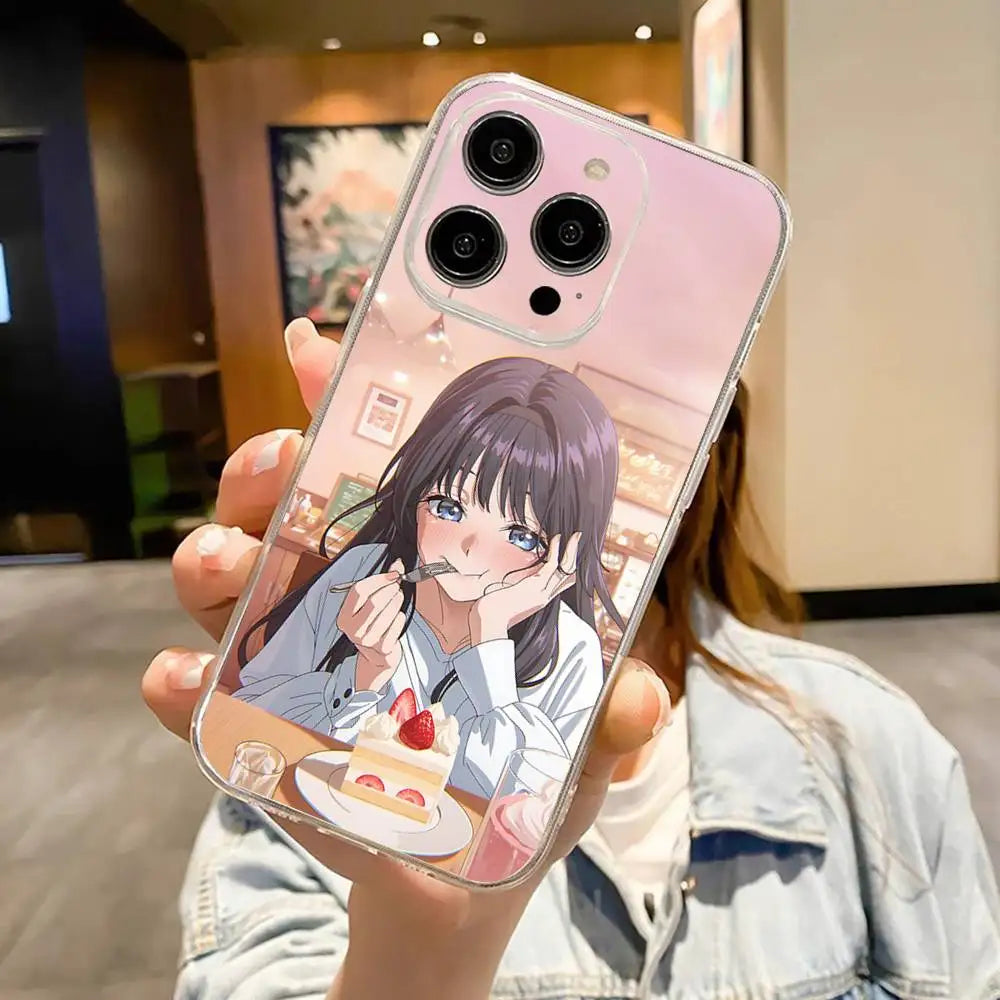 Kaoruko Waguri Phone Case For IPhone 17 16 15 14 13 12 11 Pro Max Air Soft Cover Transparent Silicone Soft Case