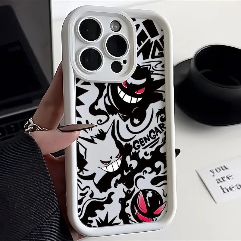Pokemon Gengar Cool Phone Case For iPhone 15 14 13 12 16 Pro Max XR XS XSMAX 7 8 Plus 13 12 Mini Shockproof Silicone Soft Cover