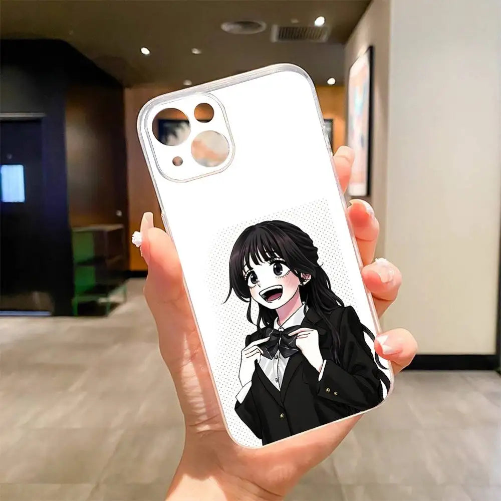 Kaoruko Waguri Phone Case For IPhone 17 16 15 14 13 12 11 Pro Max Air Soft Cover Transparent Silicone Soft Case