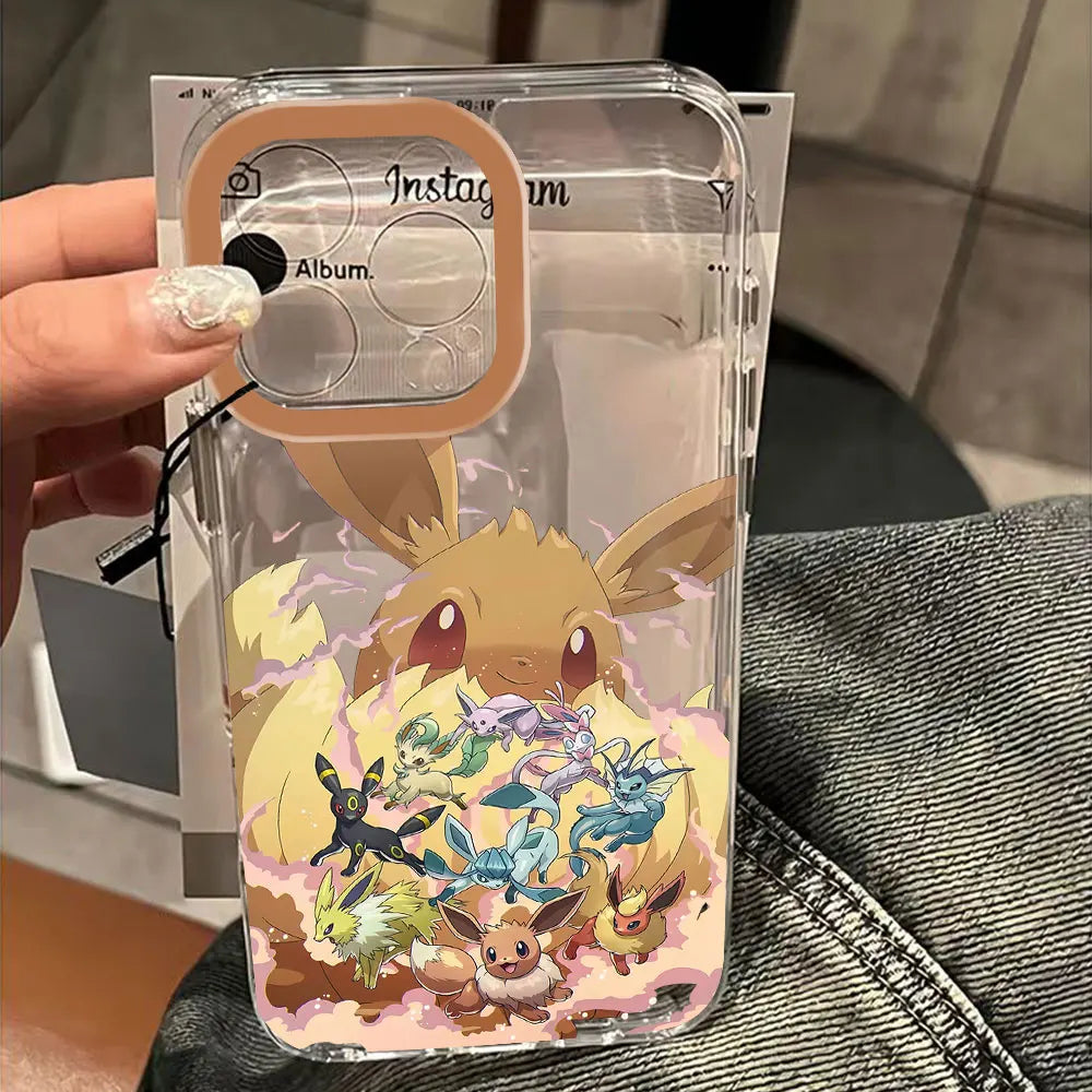 New Anime Pokémons Pikachu Hot Cool Phone Case for Xiaomi Mi 14 13 12 11 10 Poco X6 F5 F4 X7 X4 X3 NFC Lite GT Pro 5G Clear TPU