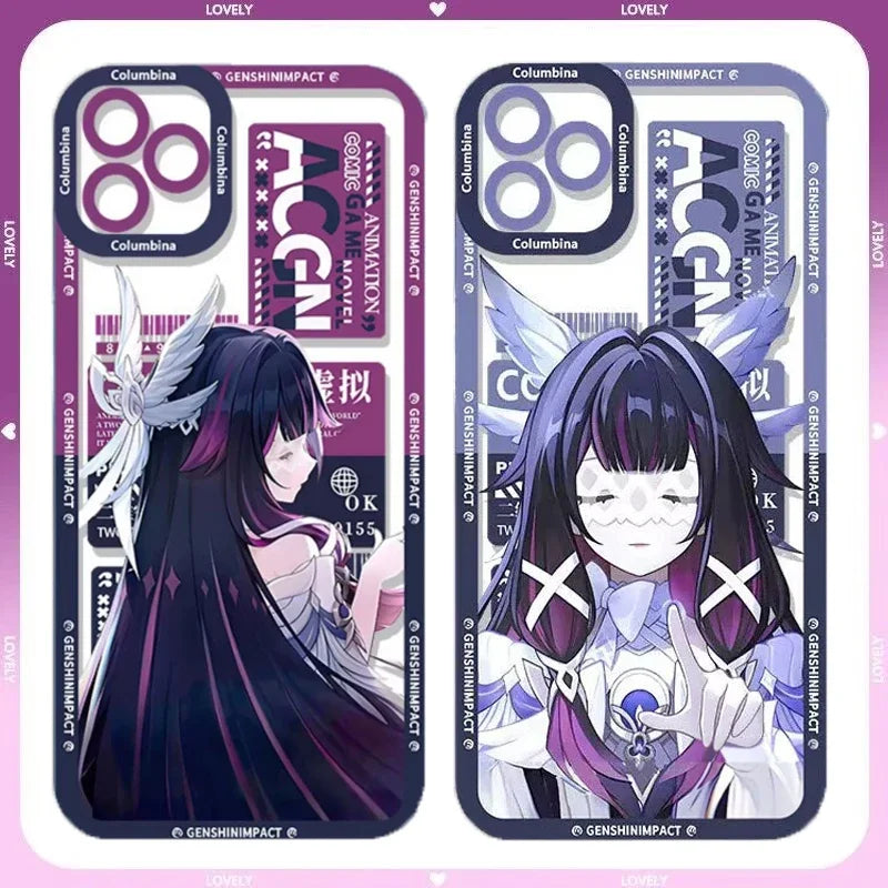 Genshin Impact Columbina Phone Case For Infinix Note 50S 12 G96 VIP 11 Pro Zero 20 30 Hot 12 12i 20i 20 Pro Play Clear Cover