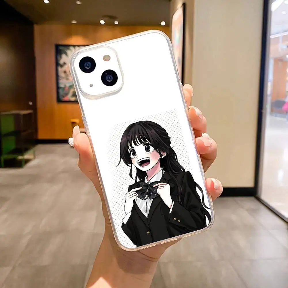 Kaoruko Waguri Phone Case For IPhone 17 16 15 14 13 12 11 Pro Max Air Soft Cover Transparent Silicone Soft Case