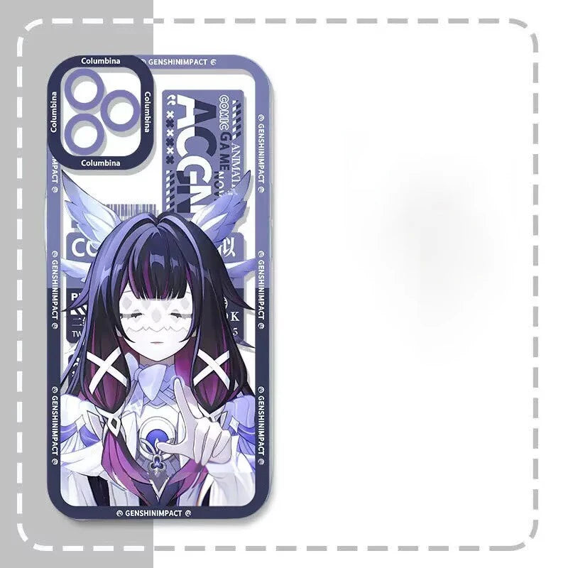 Genshin Impact Columbina Phone Case For Infinix Note 50S 12 G96 VIP 11 Pro Zero 20 30 Hot 12 12i 20i 20 Pro Play Clear Cover