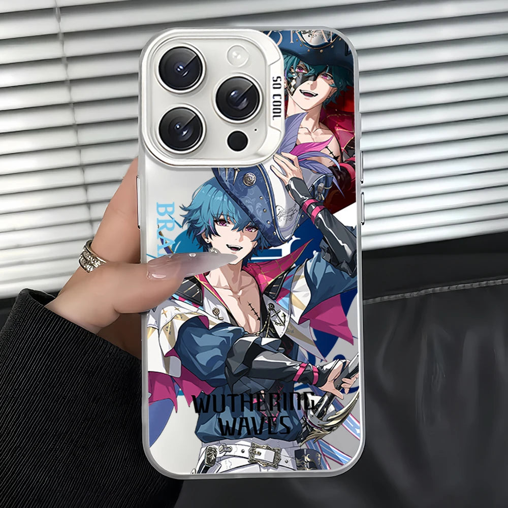 Wuthering Waves Zani Brant Phoebe Game Phone Case For iPhone 12 11 13 14 15 16 Max Pro Plus Mini Laser IMD Color Shell