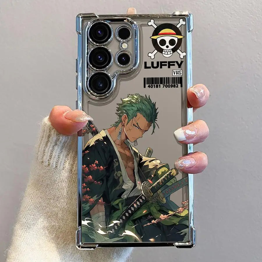 Phone Case for Samsung Galaxy S25 Ultra S20 FE S24 s24ultra S25 Plus S21FE S22 Ultra S23 s24fe Clear Cover Anime Ones Pieces