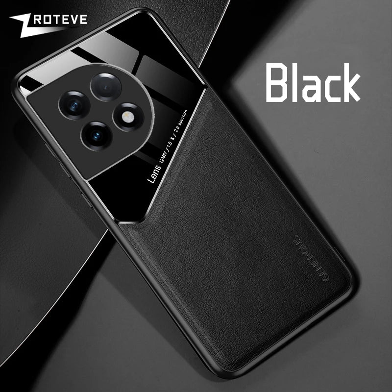 For OnePlus11 Case Zroteve PU Leather Car Magnetic Hard PC Cover For OnePlus 11 12 13 One Plus 11R 12R 13R OnePlus12 Phone Cases