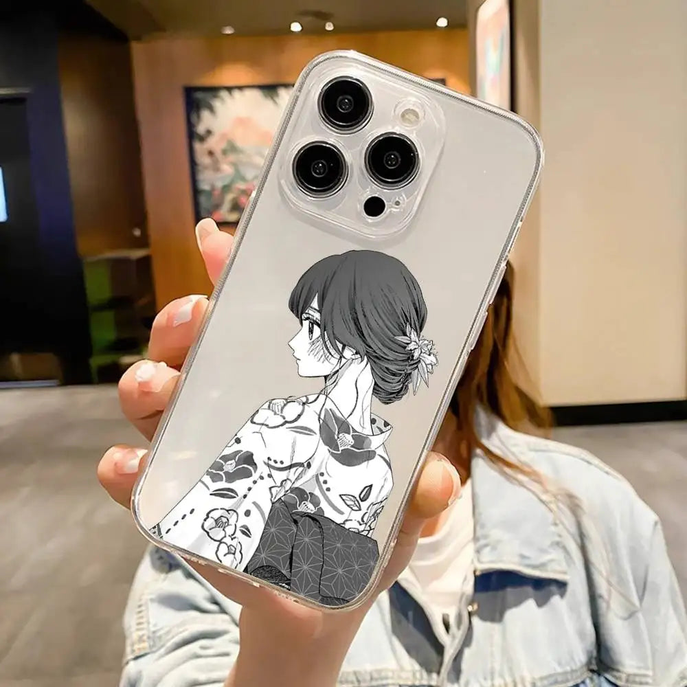 Kaoruko Waguri Phone Case For IPhone 17 16 15 14 13 12 11 Pro Max Air Soft Cover Transparent Silicone Soft Case