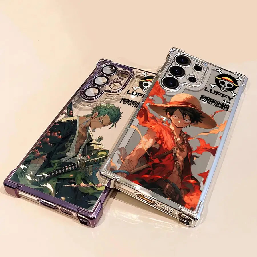 Phone Case for Samsung Galaxy S25 Ultra S20 FE S24 s24ultra S25 Plus S21FE S22 Ultra S23 s24fe Clear Cover Anime Ones Pieces