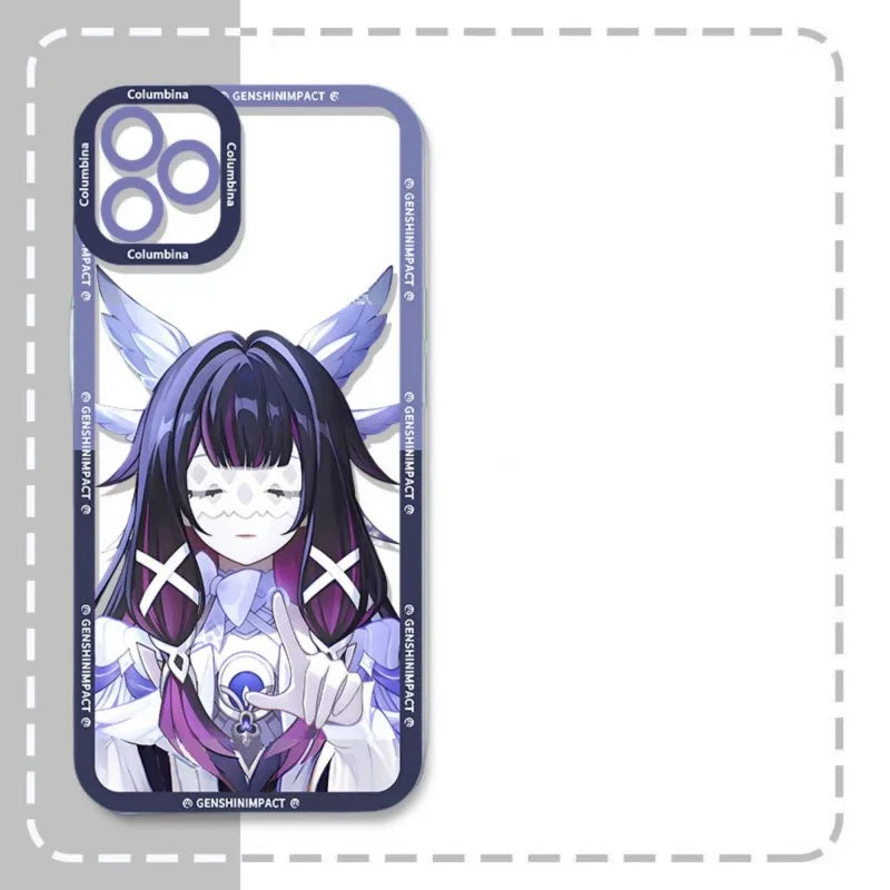Genshin Impact Columbina Phone Case For Infinix Note 50S 12 G96 VIP 11 Pro Zero 20 30 Hot 12 12i 20i 20 Pro Play Clear Cover