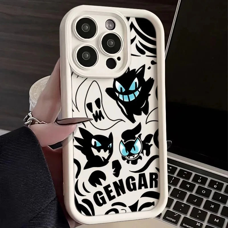 Pokemon Gengar Cool Phone Case For iPhone 15 14 13 12 16 Pro Max XR XS XSMAX 7 8 Plus 13 12 Mini Shockproof Silicone Soft Cover