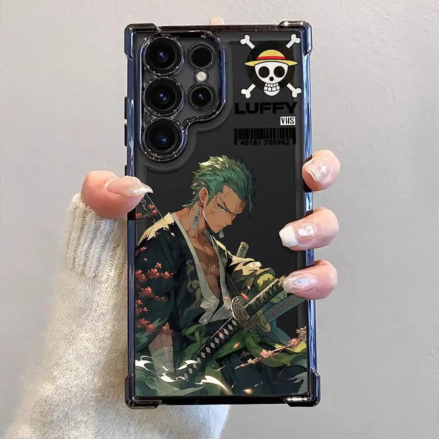 Phone Case for Samsung Galaxy S25 Ultra S20 FE S24 s24ultra S25 Plus S21FE S22 Ultra S23 s24fe Clear Cover Anime Ones Pieces